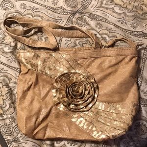 Gold flower Marc Ecko purse